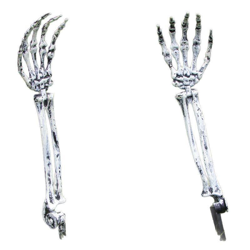 

2 PCS Halloween Realistic Skeleton Hand Stakes,Halloween Zombie Ghost Arm Stake,Halloween Decorations for Garden Lawn