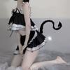 Frauen Lolita Nachtkleid Wickelrock Rüschen Dessous Japanisches Dienstmädchen Cosplay Kostüm Sexy