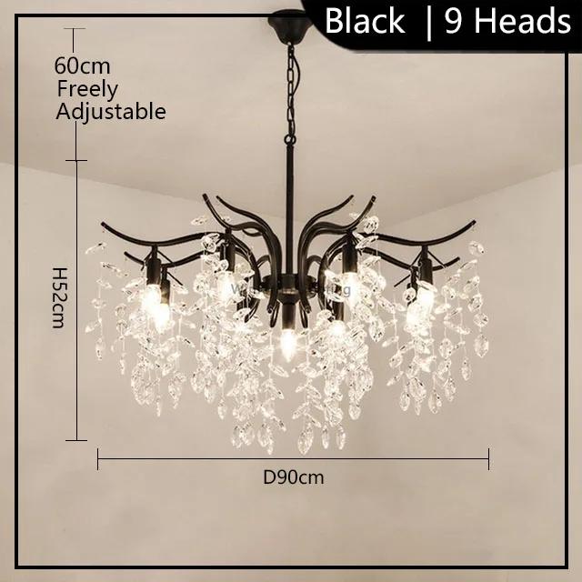 Francouzský styl obývací pokoj křišťálový lustr severský luxusní stromový hotelový lustr moderní lampy pro pokoj stropní lustr