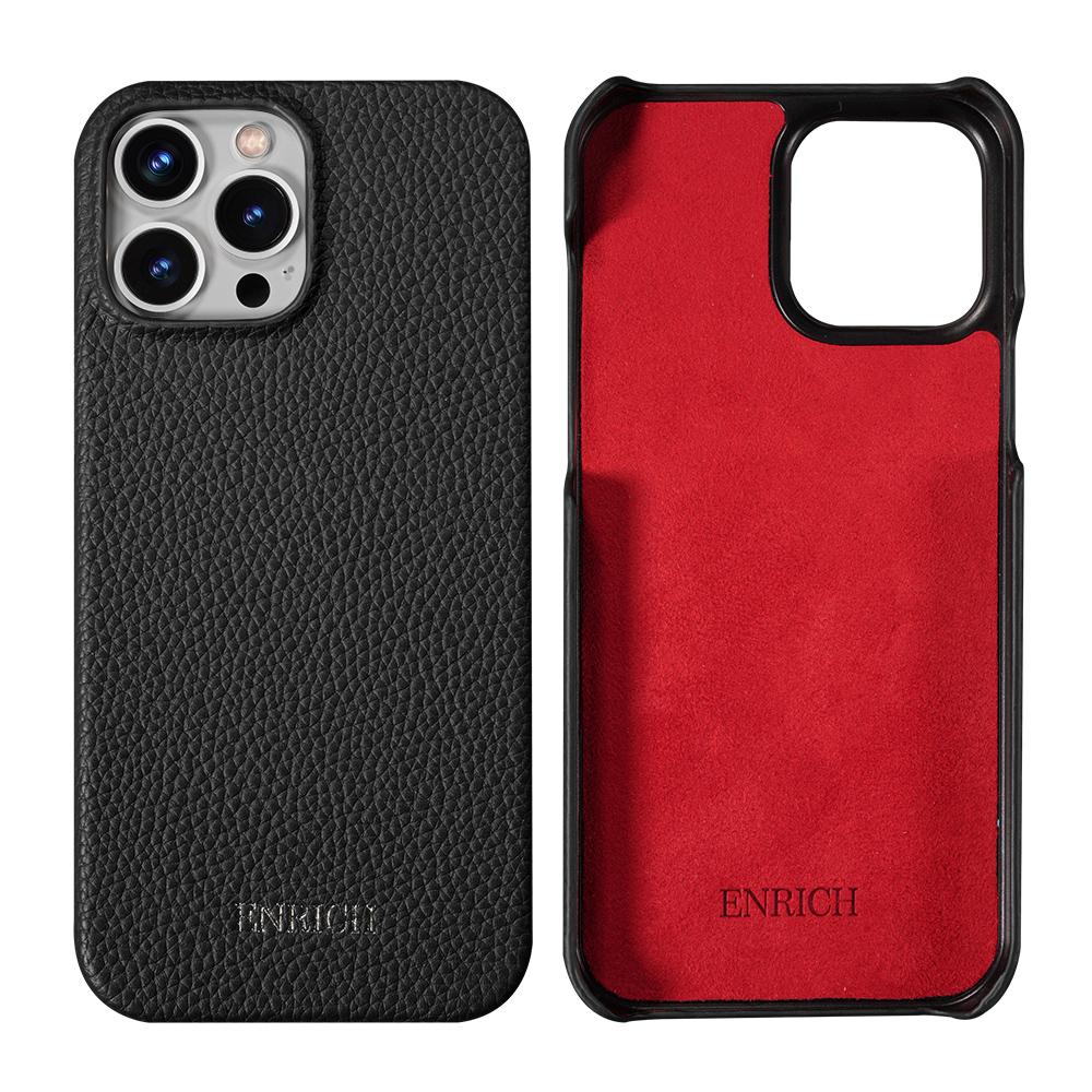Clearance Sale  Lychee Genuine Cowhide Leather Phone Case for iPhone 13 Pro Max 13Pro 13 Mini Shockproof Back Cover