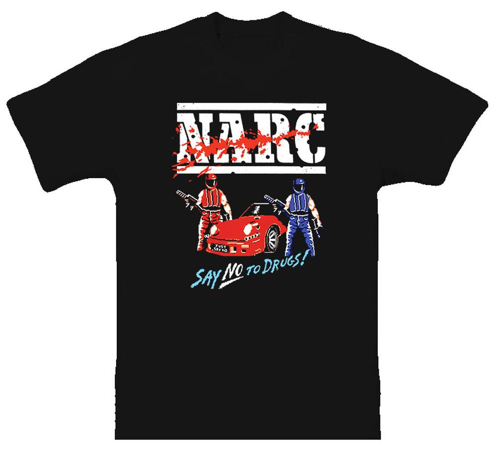 

New NARC Classic Shooting Game 3D Printed Mens and Womens Tshirt Shirt Street Harajuku Round Neck Short Sleeve Top Clothing S