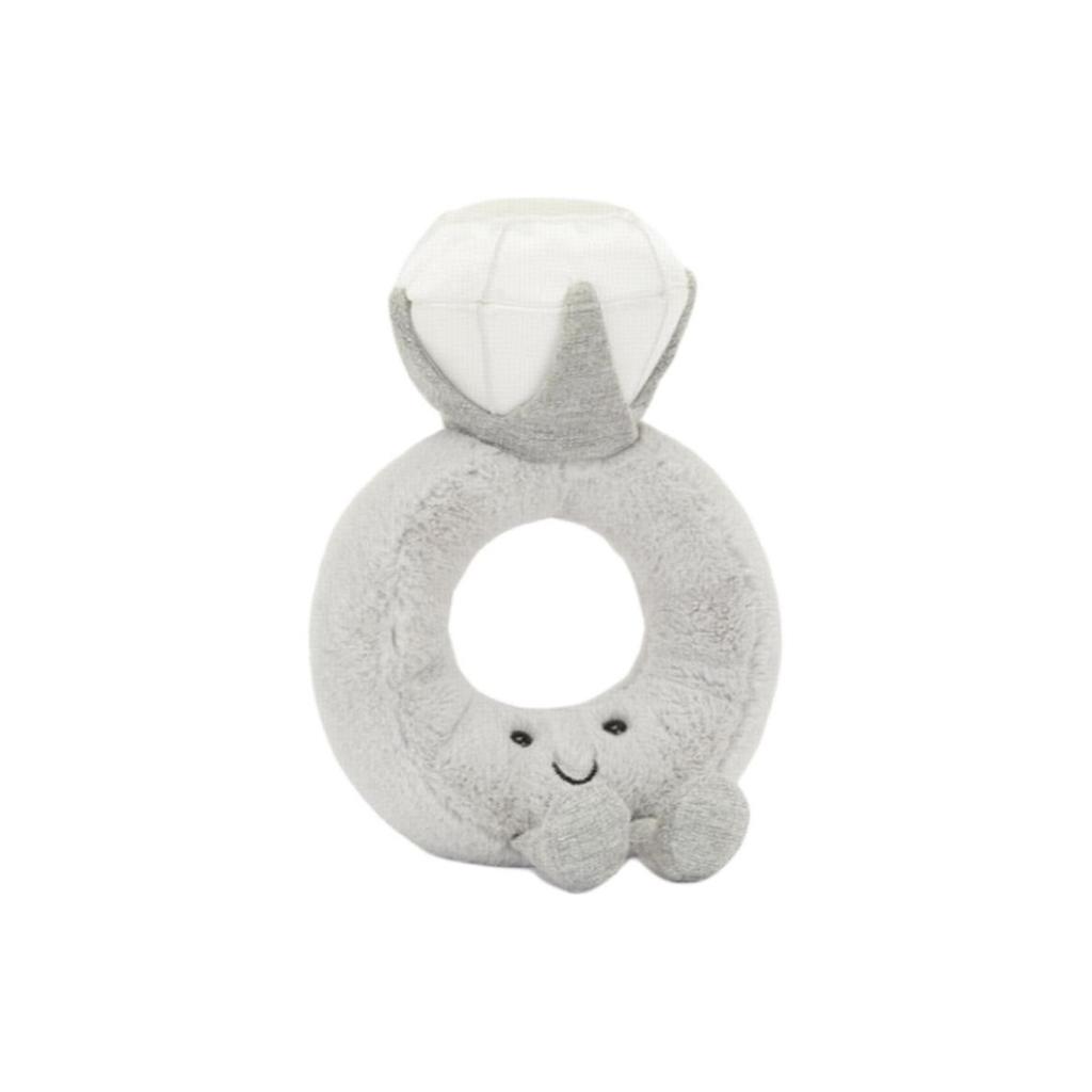 JELLYCAT Fun Items Series Playable Diamond Ring Doll Plush Doll 20cm Tall