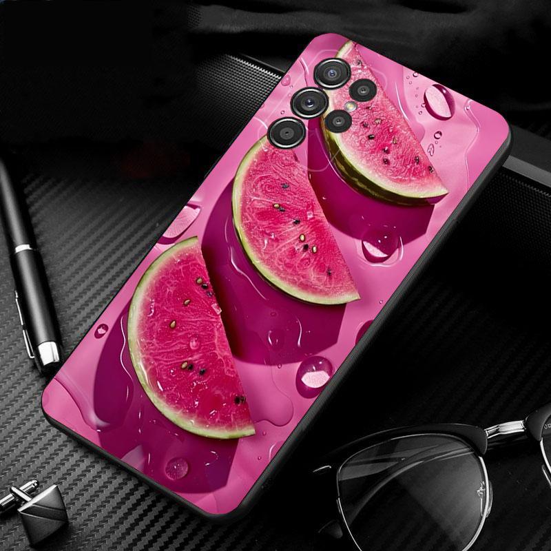 Phone Case For Samsung Galaxy S25 S24 S23 S22 S21 Ultra S24 S23 S22 S21 S25 Plus S24 S25 FE Lemon Strawberry Watermelon