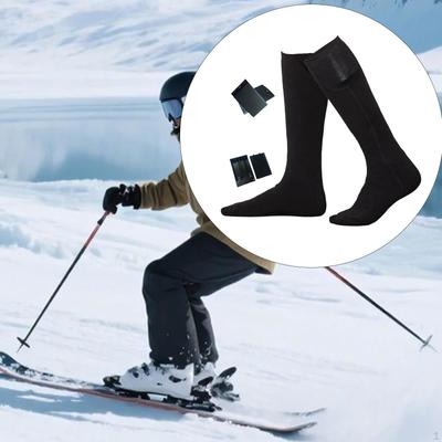 Beheizte Socken für kaltes Wetter, elektrische Heizung zum Camping, Skifahren, Wandern, Schlittschuhlaufen