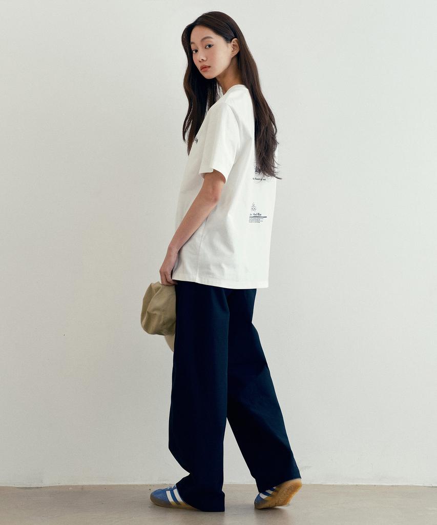 MIND BRIDGE WOMEN [W] Curved Cut Wide Pants - 2 Colors