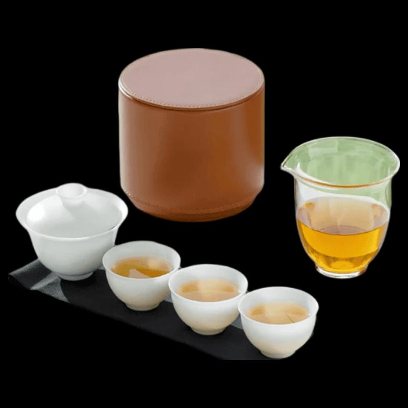 Portable Ceramic Travel Tea Set