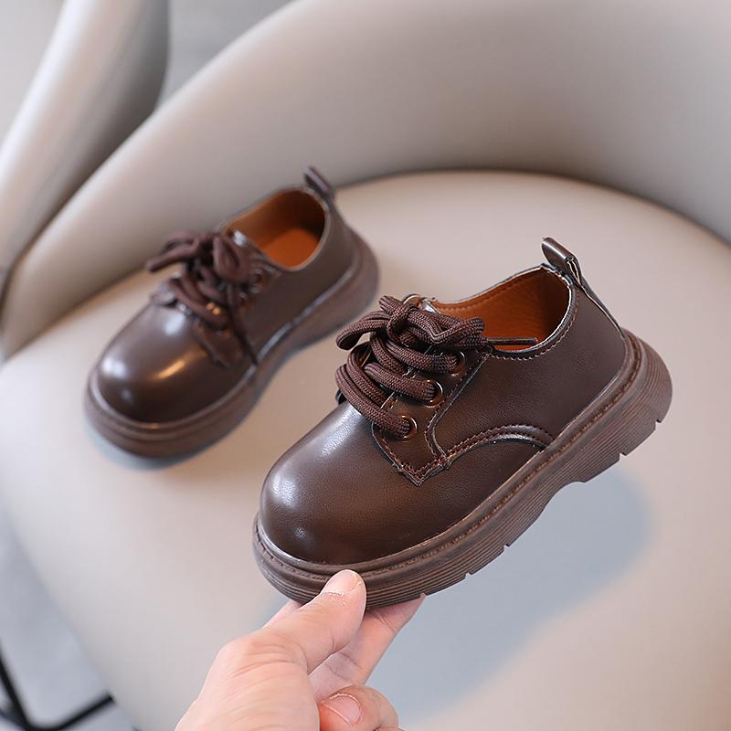 

Performance shoes for boys spring school shoes black big toe leather shoes British style children s shoes 24