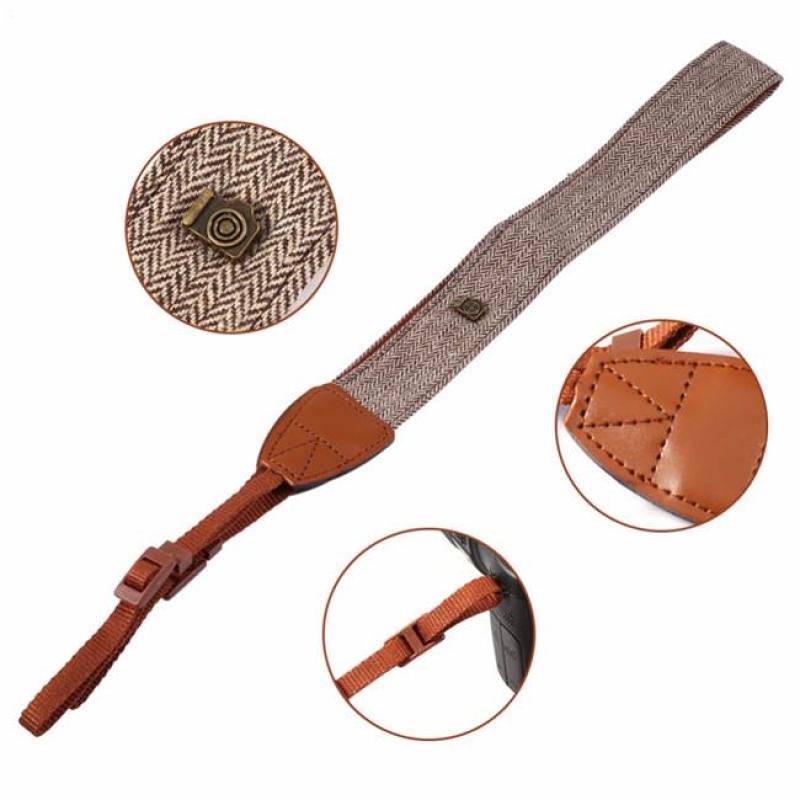 

Универсальный регулируемый хлопковый кожаный плечевой ремень для фотоаппарата, ремень для зеркальной фотокамеры, аксессуары