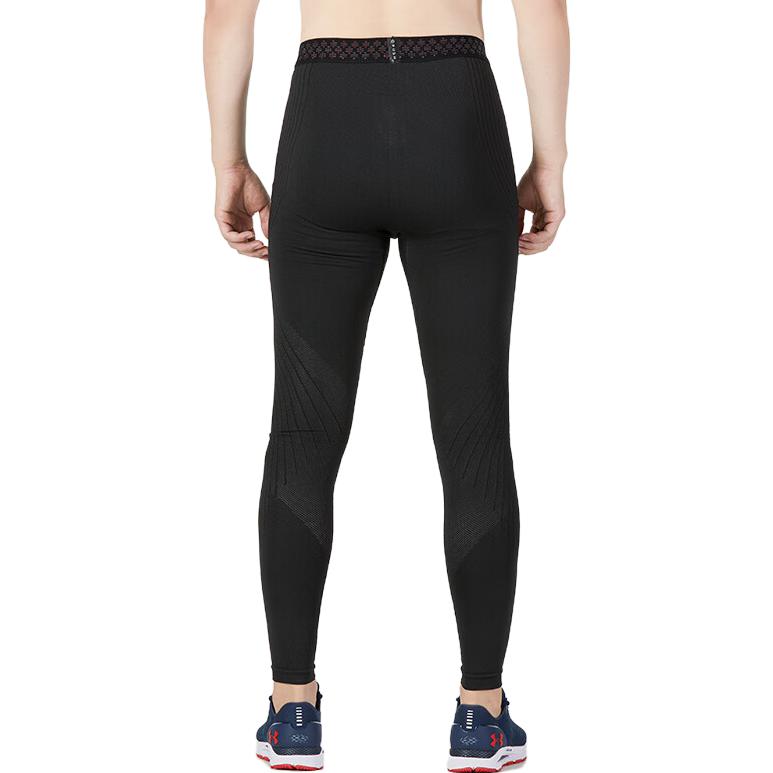 Under Armour Patterned Training Compression Fitness Pants Men bottoms Black 1361139-001