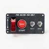 Ignition Rocker Switch Panel 12V 4 In 1 with Engine Push Button Toggle Switch with Relay Wiring Harness LED for RV Truck Racing