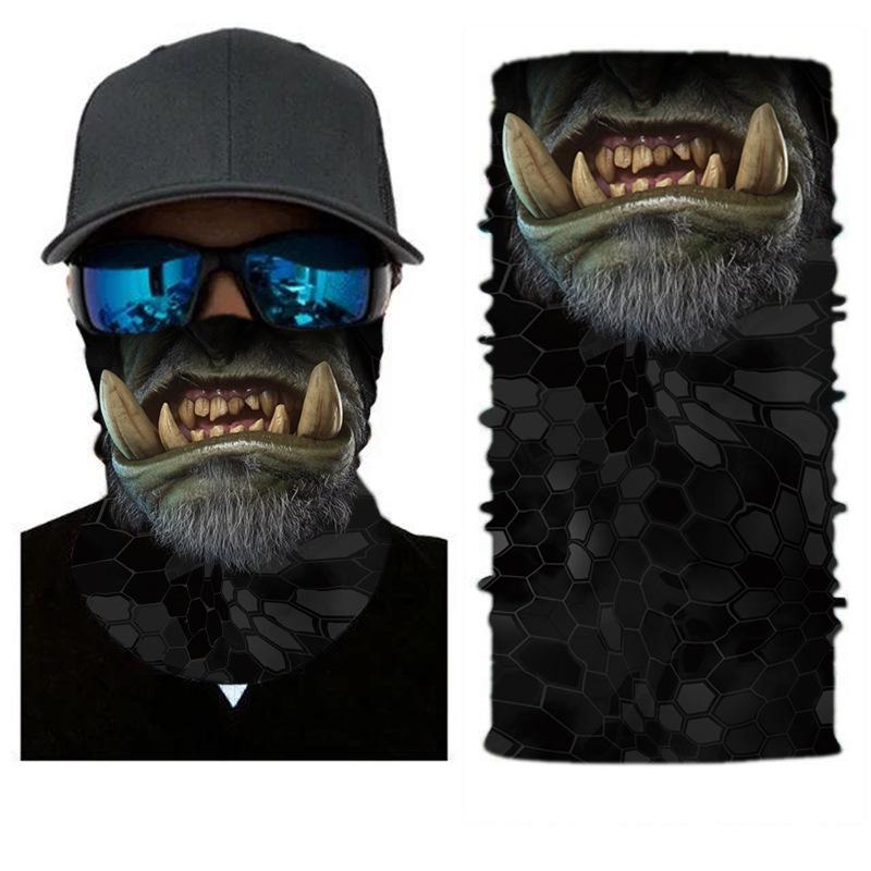 Bicycle Bandana Scarf Seamless Tactical Neck Cover Cycling Ski Face Mask Balaclava for Men Motorcycle Hiking Fishing Snowboard