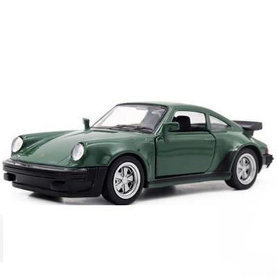 Model Samochodziku Porsche 911 Turbo w Skali 1/36 Metalowy Odlewany Retro Wyścigowy z Napędem Pull-Back Model Samochodu Zabawka dla Chłopca Prezent Kolekcja