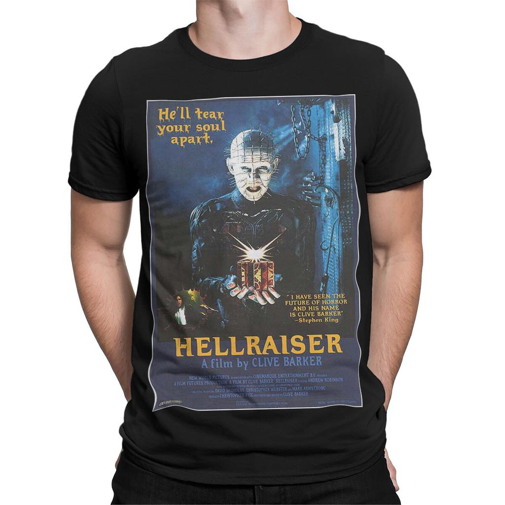 Hellraiser Ti Strapperà l'Anima a Pezzi Film Horror Pellicola Grafica Unisex 100% Cotone T-shirt Magliette da Uomo Top