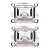 2 Pcs Recessed Hatch Pull Handle 316 Stainless Steel Flush Mount Ring Pull Handle for Boats Yachts