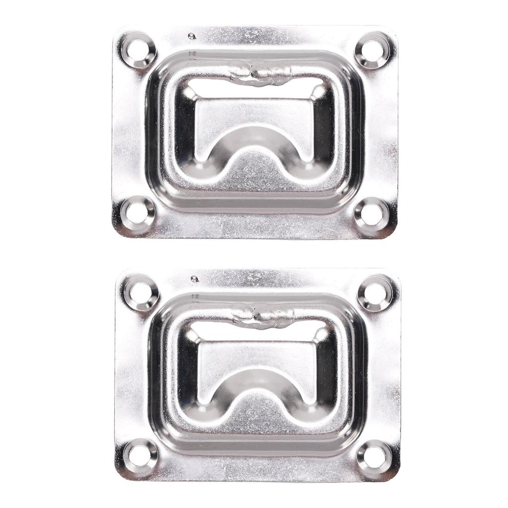 2 Pcs Recessed Hatch Pull Handle 316 Stainless Steel Flush Mount Ring Pull Handle for Boats Yachts