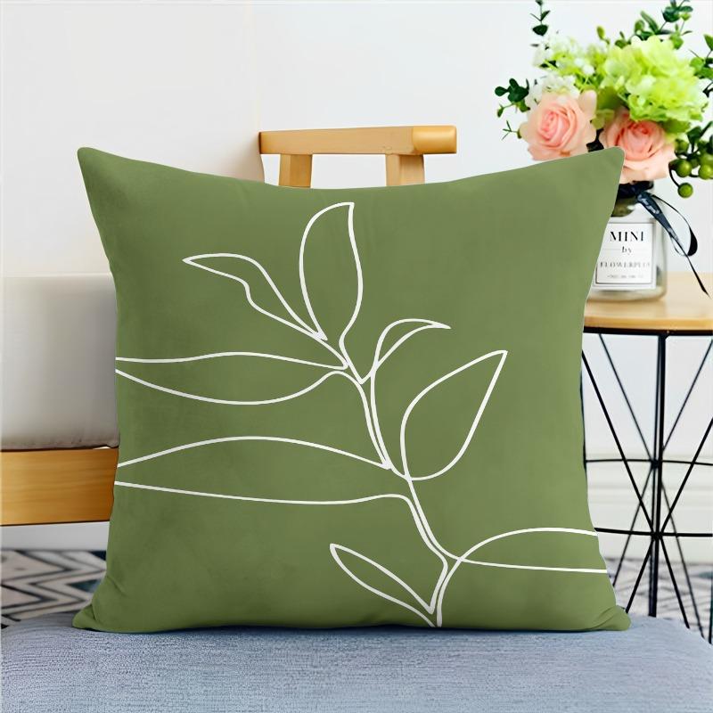 

Зеленый Маленький Свежий Наволочка Украшение Общежития Офис Гостиная Домашняя Наволочка 40x40cm