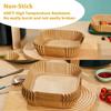 100pcs Air Fryer Special Paper Disposable Fryer Paper Pad Food Silicone Oil Paper High Temperature Oil-absorbing Paper