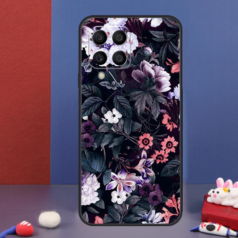 Midnight Floral Case For Samsung Galaxy M13 M53 M06 M16 M31 M11 M35 M55 M15 M56 M36 M12 M32 M52 M14 M34 M54