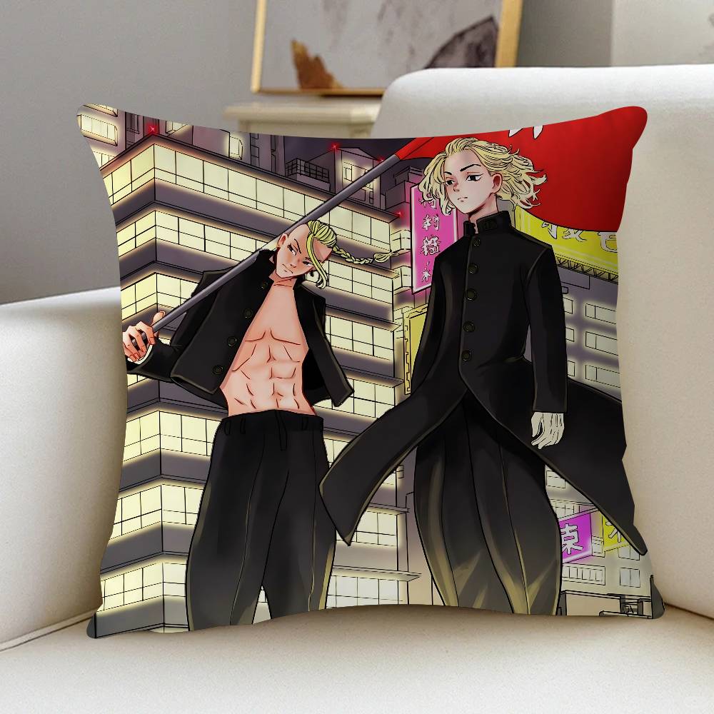 Anime T-Tokyo-Revenger Kissenbezug 30x50 Polyester Sofakissen Dekorative Wurfkissen Heimdekoration Kissenbezug