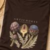 Artichoke Shirt, Botanical Artichoke Tee, Vintage Mediterranean Vegetable Garden Shirt, Chef Gardener Gift, Italian Kitchen Lover Tee