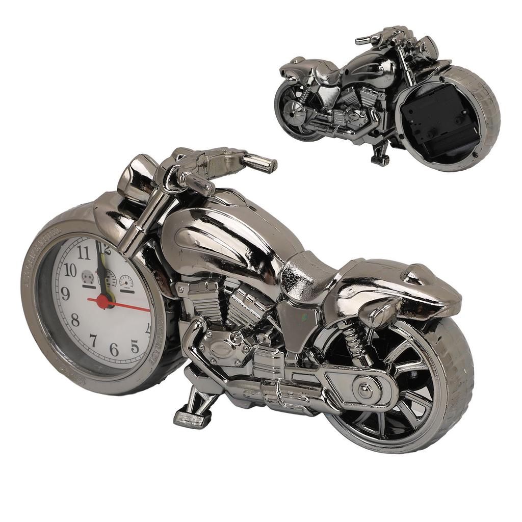 Vintage Motorradmodell Wecker Batteriebetrieben Schreibtischregaluhr Kinderzimmer Heimdekoration Geschenk