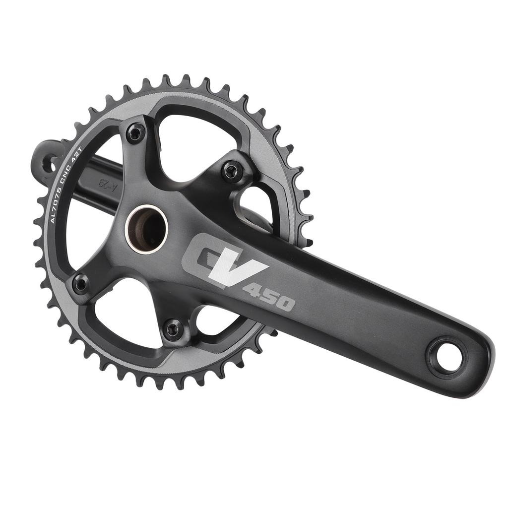 42T Cycling Crank Set Hollow Integrated 170mm Cycling Chainring Crankset for Road Cycles Upgrade