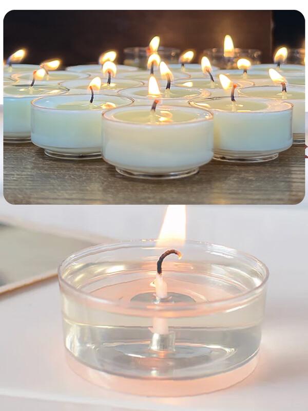 LIEI 4-Hour Smokeless Tea Light Candles