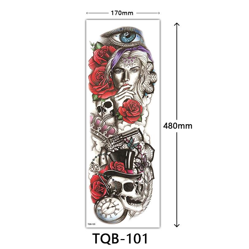 Full Arm Tattoo Sticker Full Arm, Full Arm Big Picture Tattoo Sticker, Flower Arm Tattoo Sticker Tattoo