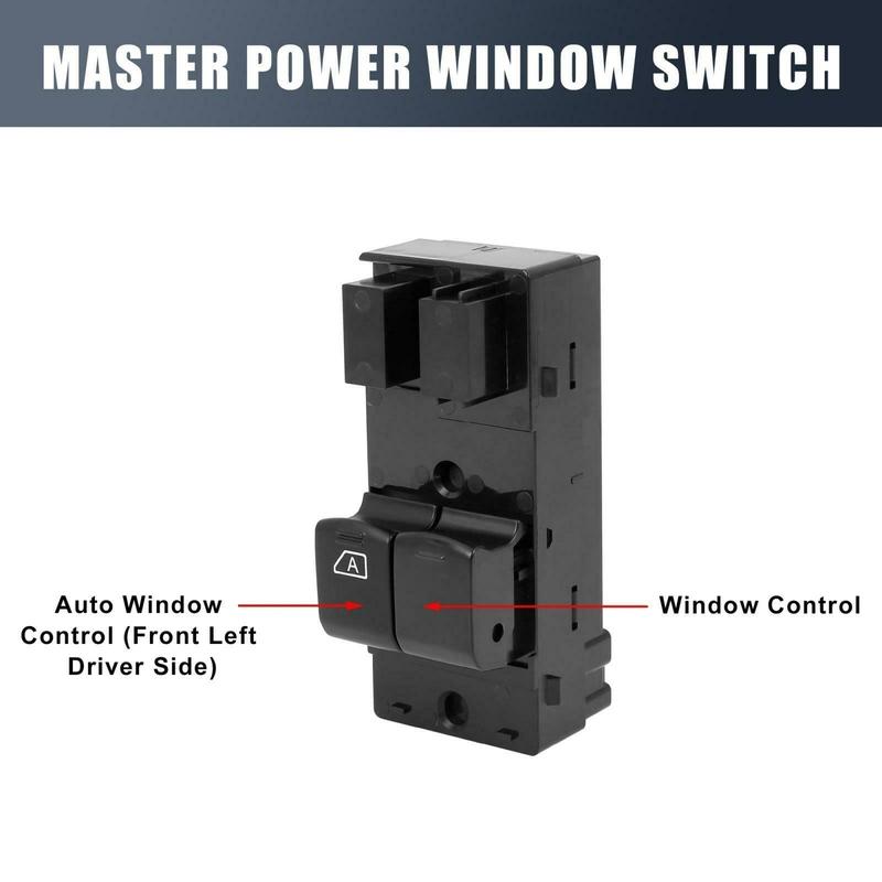 ATT-Car Accessories 25401-JX30A 25401JX30A For Nissan NV200 HR16DE 1.6L L4 Front Left 2009-2015 Power Window Lifter Switch