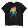 Bigfoot Sasquatch Retro Sunset Silhouette T-Shirt Aesthetic Clothing Customizeds T Shirt Men