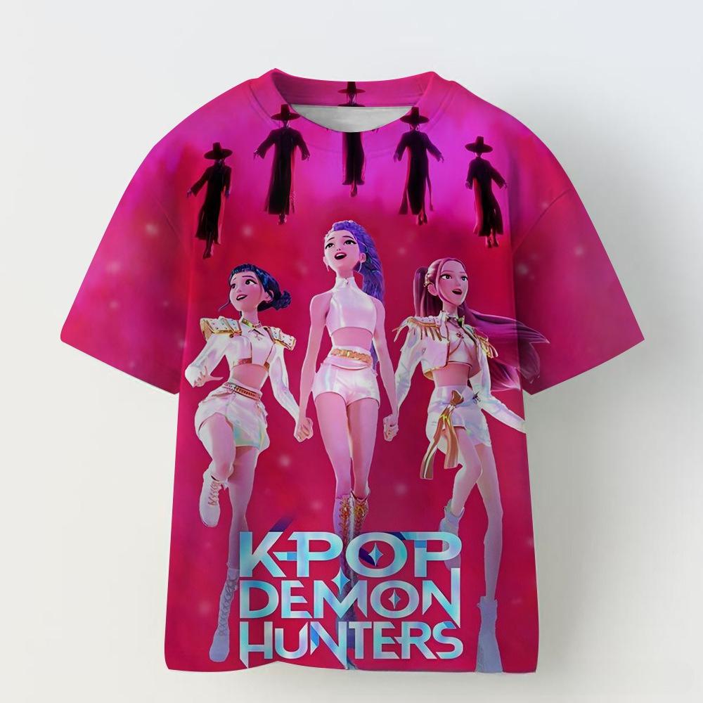 Casual Comfort Top Fashion Printed Short Sleeve Loose T-Shirts Girls