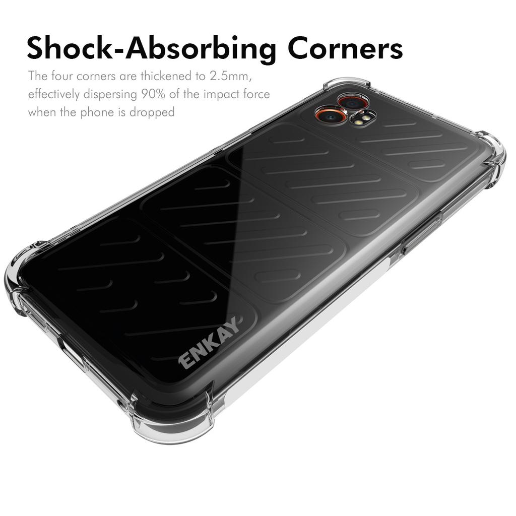 For Samsung Galaxy XCover7 Pro Clear Phone Case ENKAY HAT PRINCE Shockproof Anti-slip TPU Cover