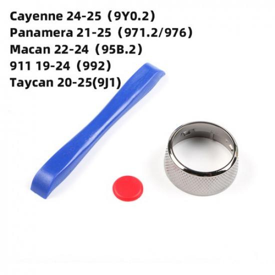 1x Colorful ABS Car Steering Wheel SC Knob Upgrade Change For Porsche 718 Macan