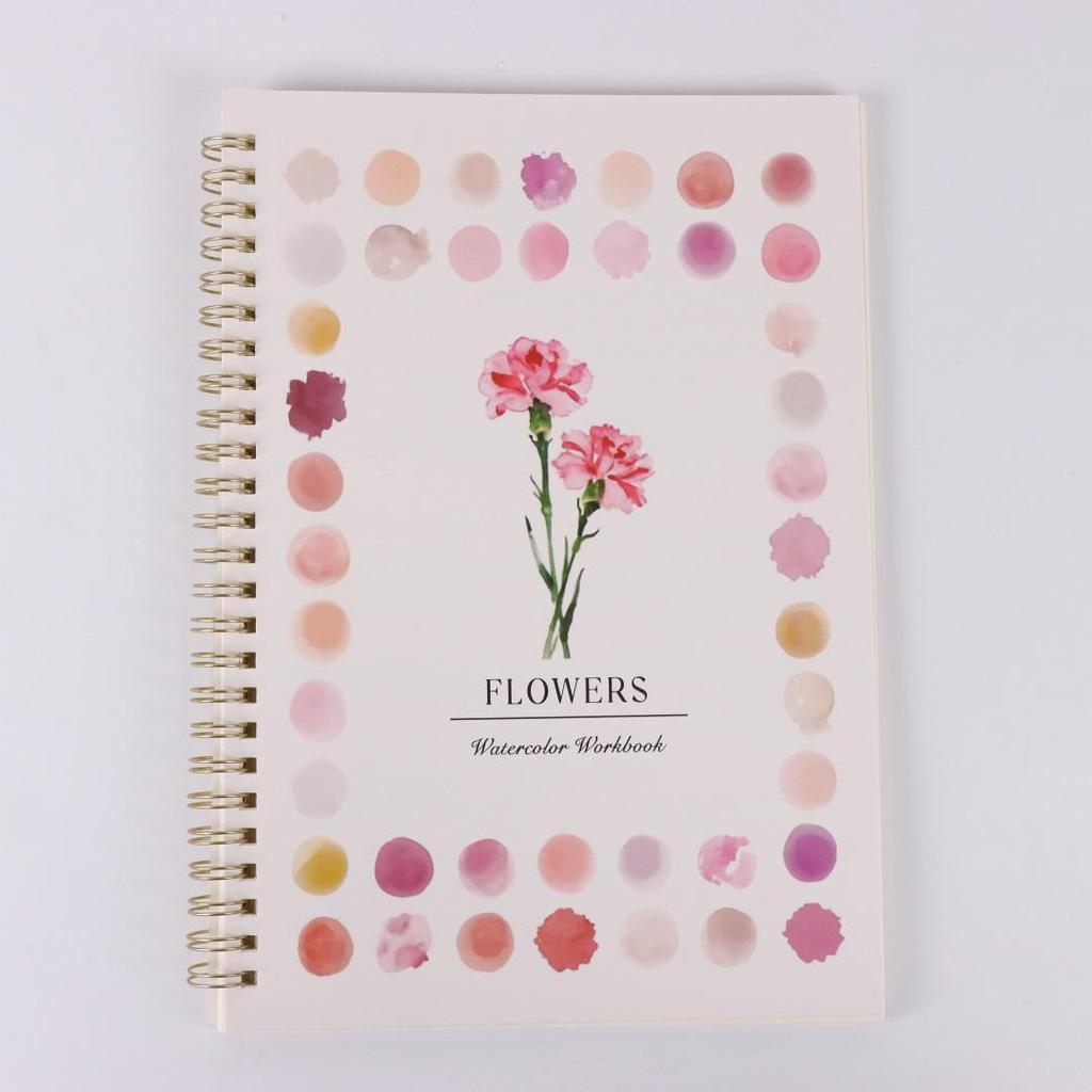 Enhanced Non-Bleeding Watercolor Painting Book