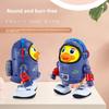 Electric Dancing Space Duck Toy with Music and Lights for Kids
