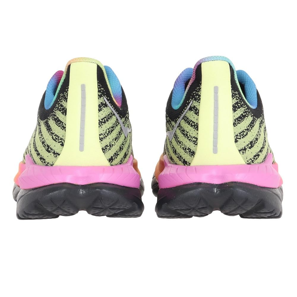 Hoka One One Mach 5 Track Size Black and Pale Yellow Men's & Field/Running Shoes, 25.0,