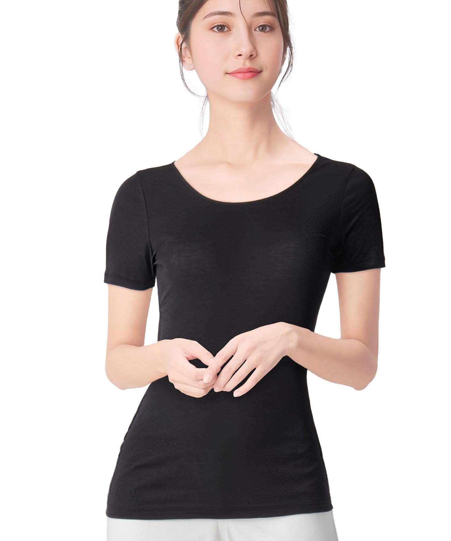 

Organic Cotton and Relaxed Organic Sleeve Short Sleeve BL Wing/Wacoal Women s 100% Innerwear, Moisture-Wicking, Quick-Drying, Fit. [Luxurious Cotton]