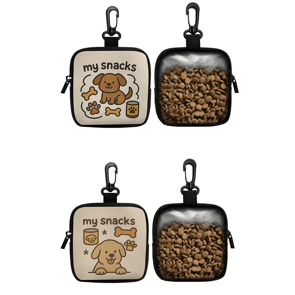 Canvas Pet Training Pouch PVC Snack Pouch Portable Dog Treat Pouch Outdoor Walking