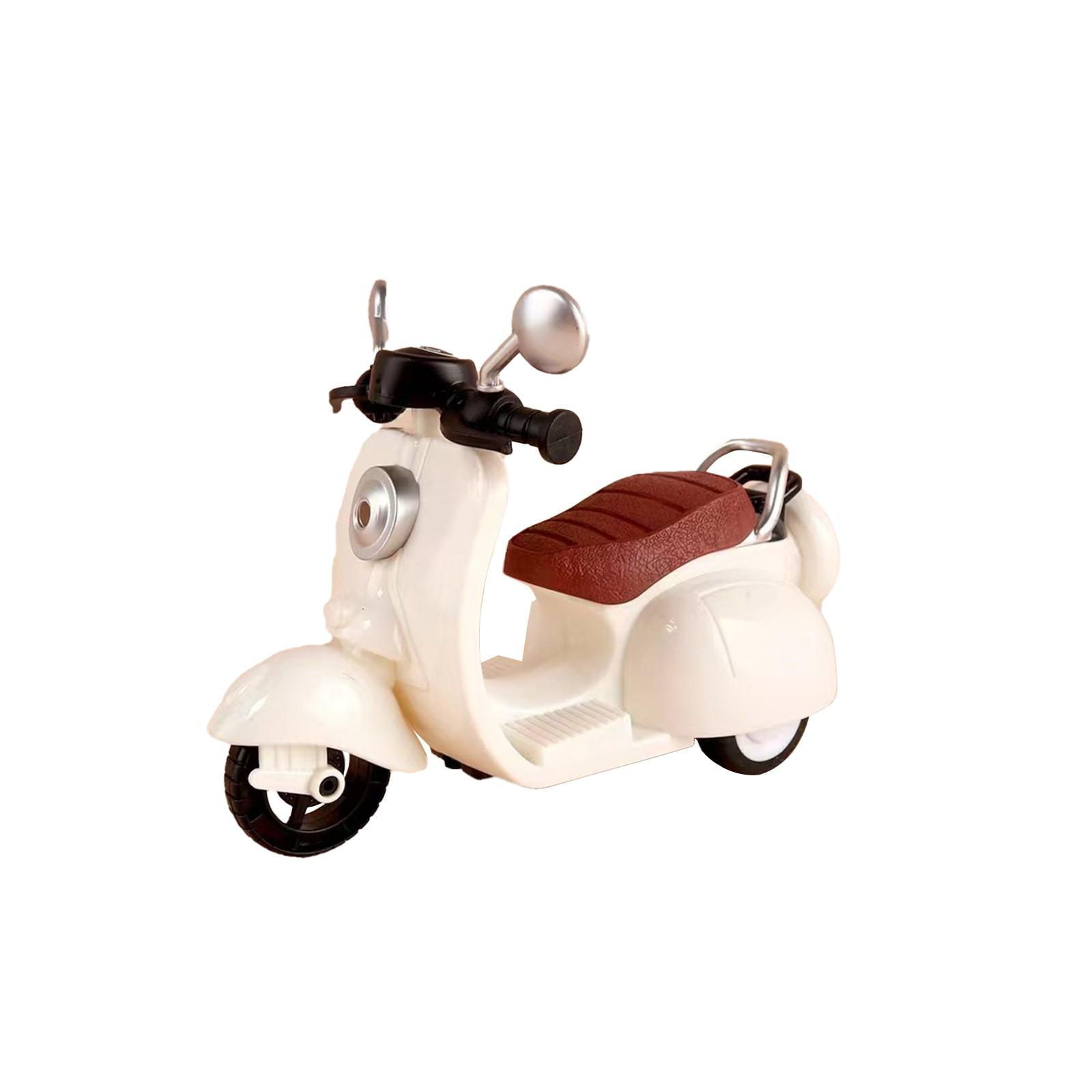 

Miniature Stunt Motorcycle Toy Car Rotation Swing Doll Accessories Pet Electric Motorcycle Model One Size білий