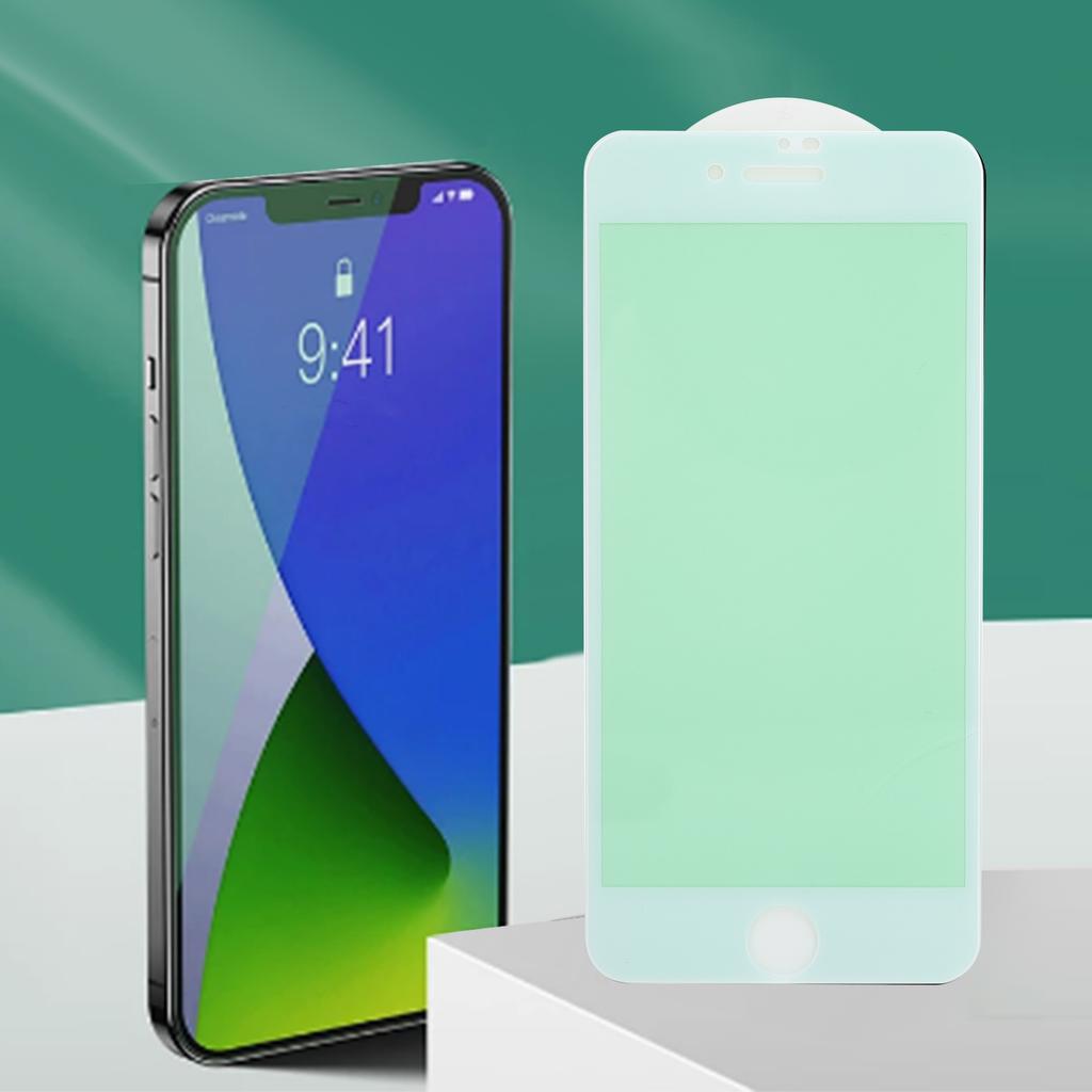 Gehärtetes Glas Displayschutzfolie oder Grünes Licht Augen Schutzfolie für 7