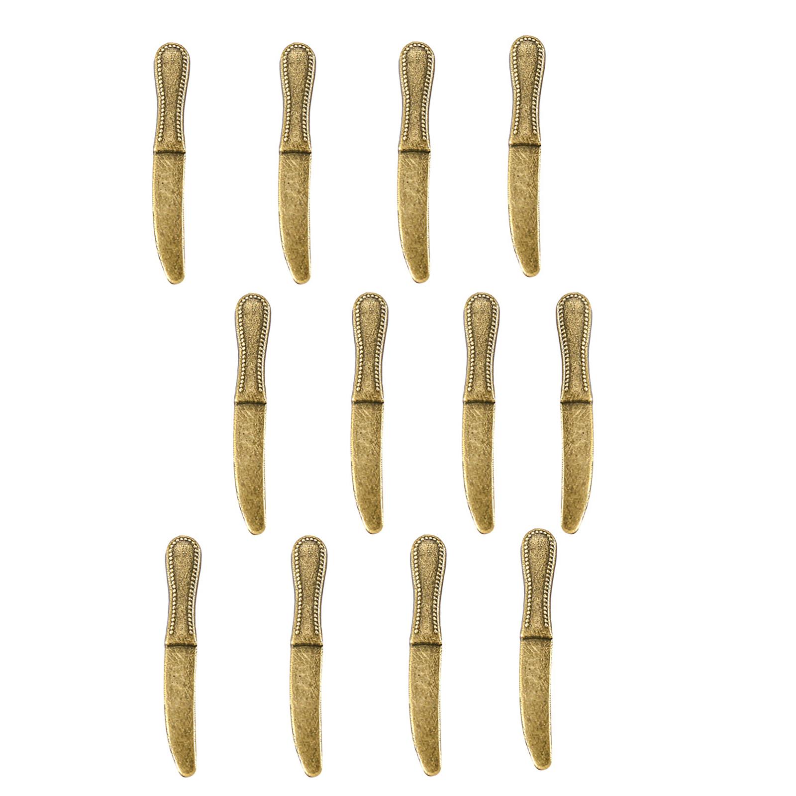 

1:12 Scale Tableware Ложка Вилка Ножи Ролевые игры Детская столовая посуда Кухня Реалистичные кукольные домики Кулинарные столовые приборы 11