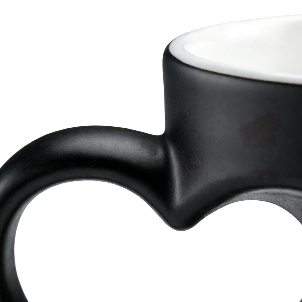 Heat Sensitive Color Changing Magic Mug with Romantic Heart Handle Gift for Birthday Anniversary Valentine's Day Coffee Cup