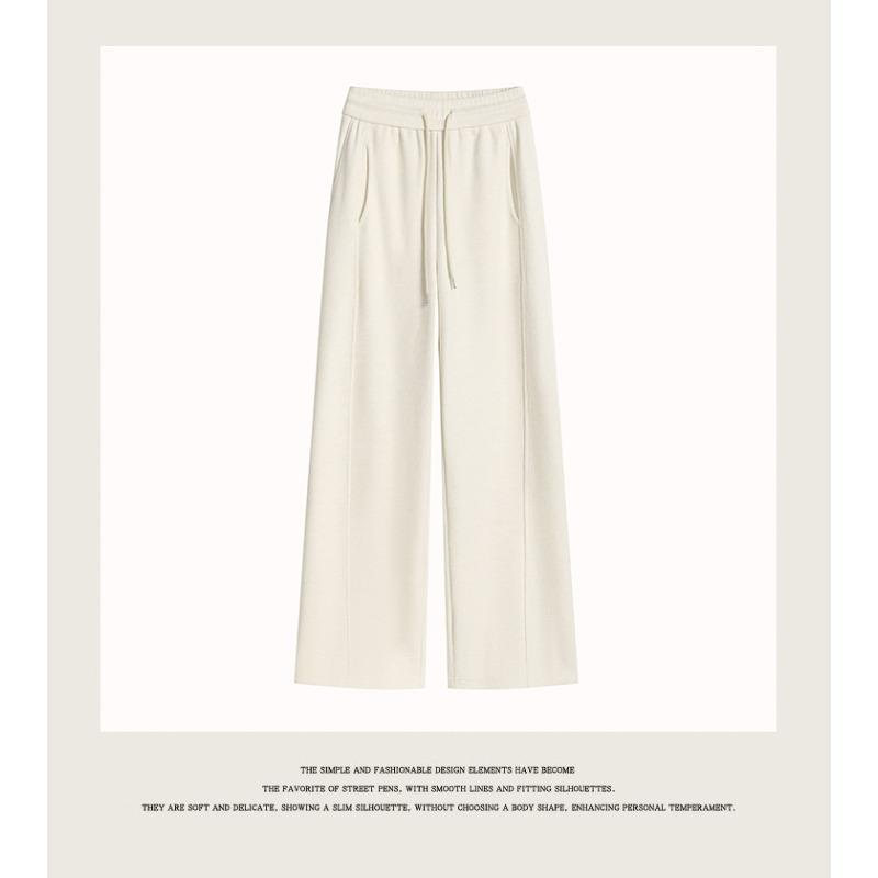 DIMANAF 2025 Autumn Winter Plus Size Women Pants Knitted Lady Long Pants Oversized Loose Casual Bottoms Thick