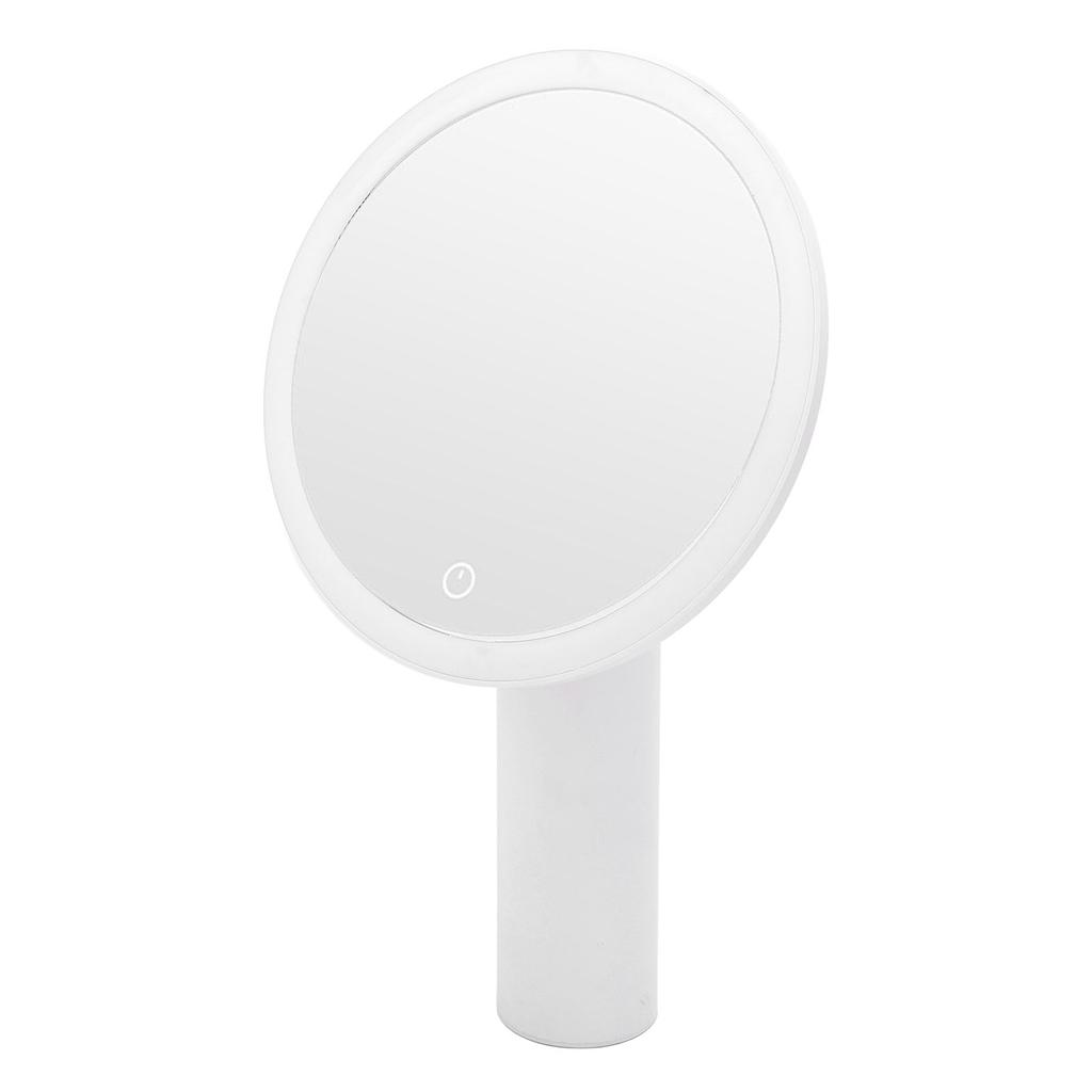 Desktop Lighted Makeup Mirror 3 Color Temperature Dimmable Cordless LED Light Vanity Mirror for Dorm