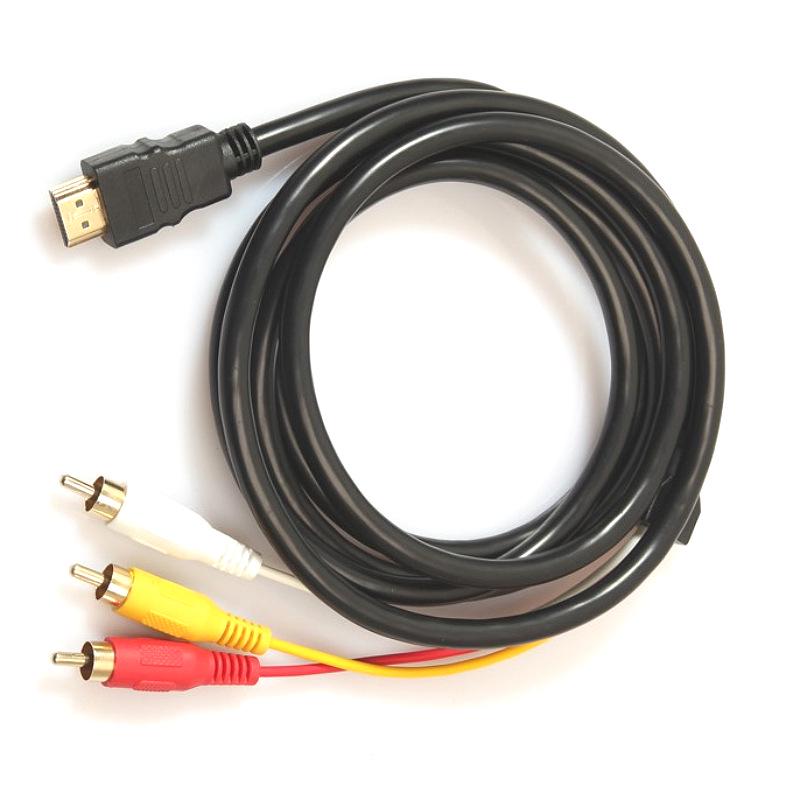 All-Copper HDMI to 3RCA AV Audio Video Cable