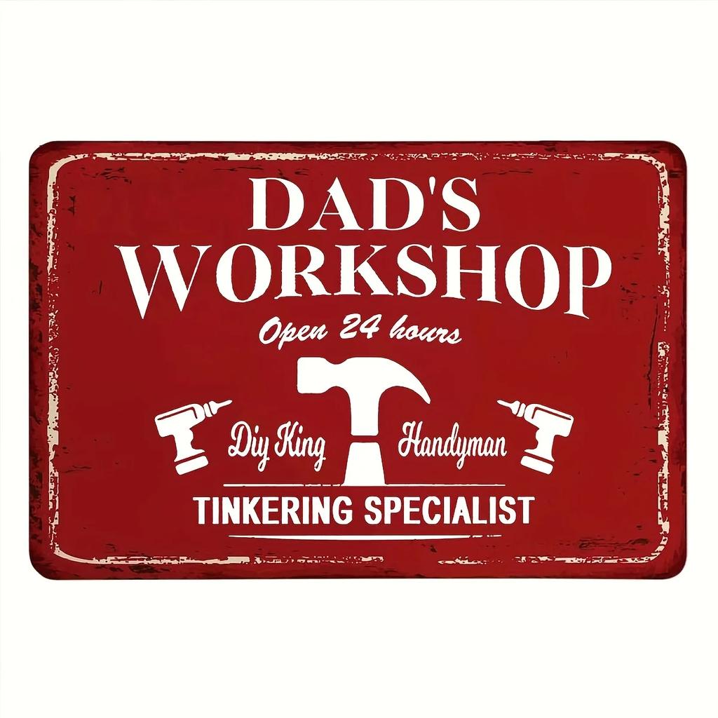 Vintage Dad's Garage Metal Tin Sign Decor Room Decoration Metal Plaque Garage Club Man Cave Bar Sign Poster Home Wall Decor