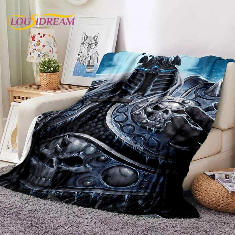 WOW, World of Warcraft Demon Hunter, Lich King Game Flannel Blanket for Beds Bedroom Sofa Picnic,Throw Blanket Outdoor Leisure