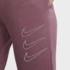 Nike Sportswear Logo Print Fleece Warm Casual Sports Pants Women Bottoms Light-Mulberry DA2125-533