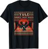 Yule Shall Not Pass Fantasy Wizard Holiday Pun T-Shirt