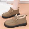 Winter New Cotton Shoes Casual and Comfortable Flat-soled Women's Cotton Shoes Women's Short Boots Non-slip Soft-soled Cotton Shoes